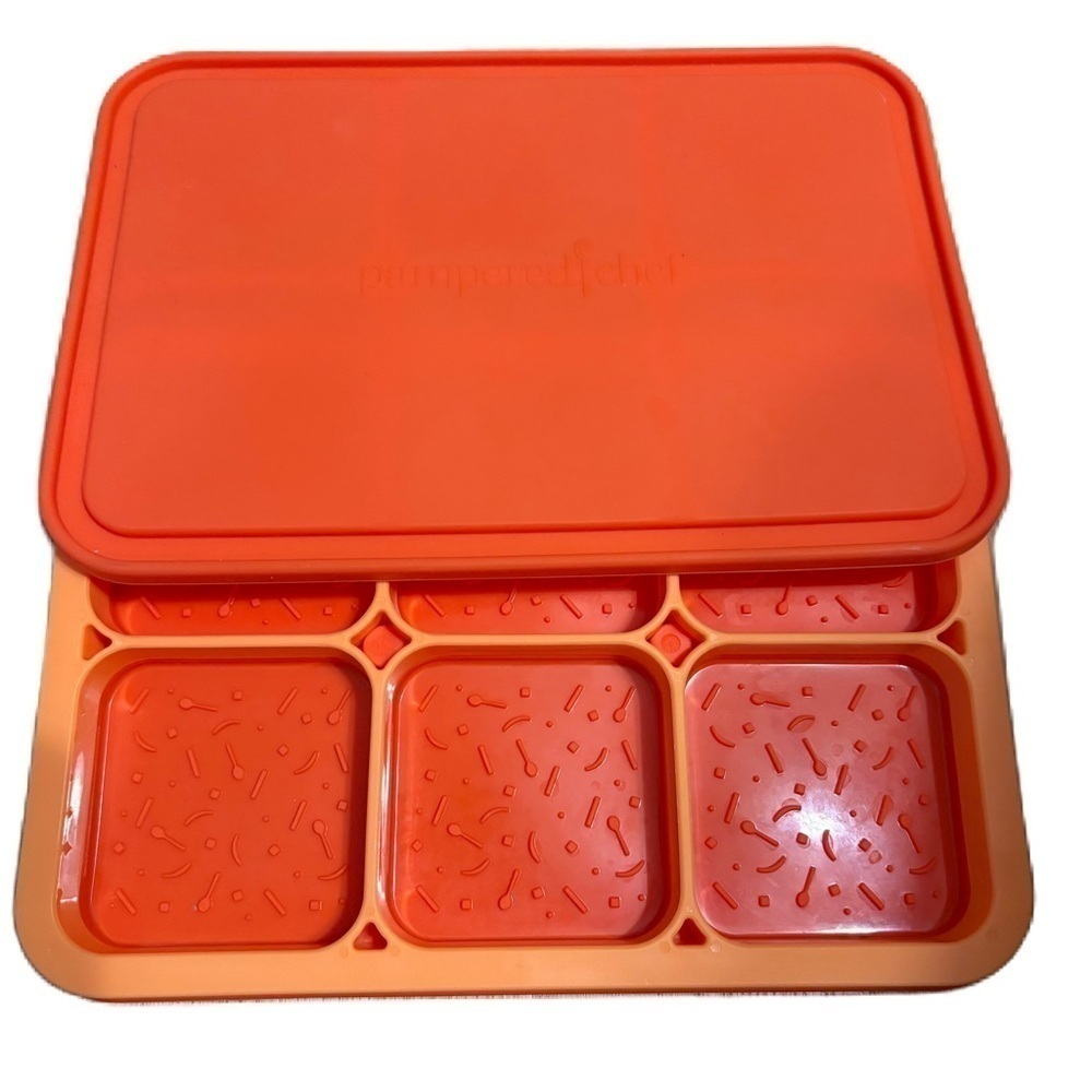 Pampered Chef 3 pc Silicone Ice Cream Sandwich maker molds DIY treats